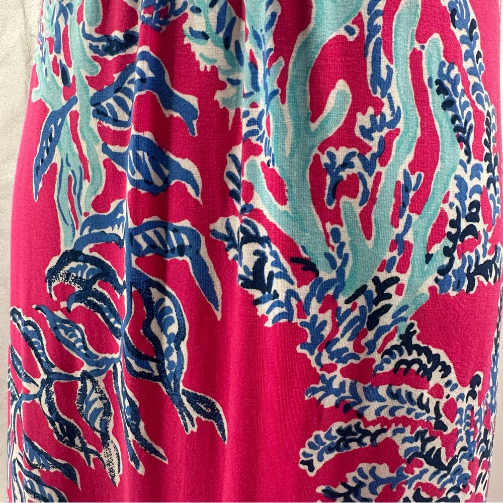 Lily Pulitzer Maxi Sloane Dress Capri pink Samba print - Picture 10 of 12